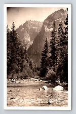 1941 RPPC Kings River near Roaring River Kings Canyon Nat'l Park CA Postcard picture