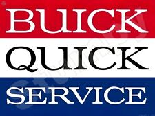 Buick Quick Service Metal Sign 9