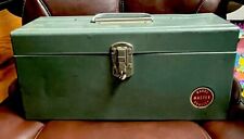 Vintage Wards Master Quality Single Latch Tool Box Rare picture