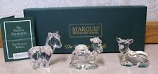 MARQUIS BY WATERFORD CRYSTAL THE NATIVITY ANIMALS BOX SET COW, DONKEY, AND CAMEL picture
