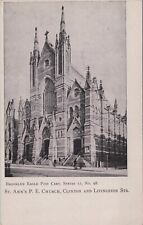Brooklyn Eagle: #98 St. Ann's P.E. Church - NYC New York vintage Postcard picture