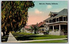 Pomona California~Sausage Tree, Big American Square Home on Holt Ave RPPC 1940s picture