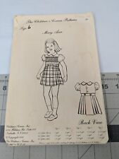 The Childrens Corner Pattern Mary Ann Sz 6 Uncut picture