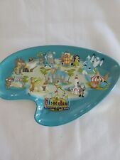 Disneyland 50th Anniversary Collectible Turquoise  Ceramic Tray, Stamped picture
