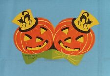 vintage McCRORY'S HALLOWEEN CANDY LABEL display decoration pumpkin black cat picture