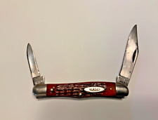 Vintage Case XX 06208 Pocketknife 1965-69 Half Stockman w/jigged red bone handle picture