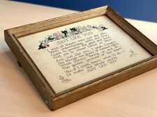 Vintage Art Deco Wood Framed Small Motto Print Just Like You picture