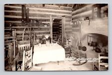 RPPC Robert Johnson's Cabin New Salem Illinois, Vintage Real Photo M1 picture
