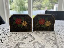 vintage floral bookends picture