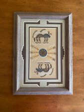 Navajo Authentic Sandpainting 10 X 14 Framed picture