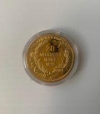 1895 New Guinea Bird of Paradise 20 Mark Replica Gold Coin picture