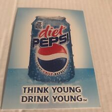 Diet Pepsi Postcard Soda Pop Vintage Supercards Over 30 years old Ageism LAST 1 picture