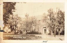 Christian Church Sullivan Indiana IN 1945 real Photo RPPC picture