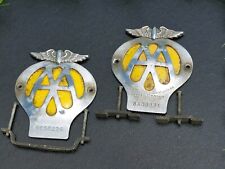 Vintage AA Car Grill Badges 1957–59, 1962-63, No 8A08331, 9C50226, With Fixings picture
