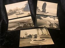 French France Postcards - Cities Fountains Water Lot of 5 Antique maybe? (RPPC) picture