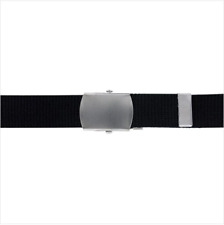 GENUINE U.S. COAST GUARD AUXILIARY BELT: COTTON WEB WITH SATIN SILVER BUCKLE AND picture