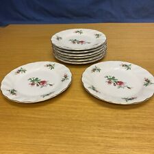 8 Lynn's China Victorian Rose 7 3/8” Salad Plates picture