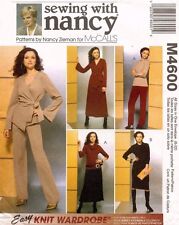 McCall's Misses' Jacket,Top,Dress,Cowl,Pants,Skirt Pattern M4600 Size S-XL UNCUT picture