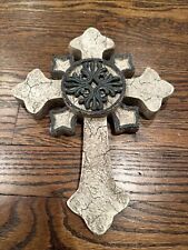 Decorative Cross Wall hanging Faux stone pattern 10.5 inch -  picture