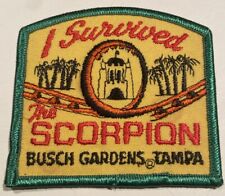 Patch I Survived The Scorpion Busch Gardens Tampa picture