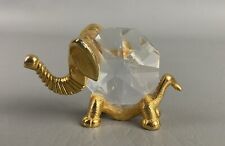 Vintage Swarovski Crystal Trimlite -  Elephant  with Gold Trim picture