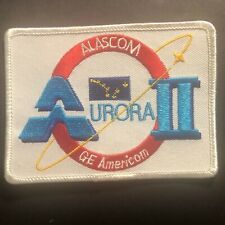 Vintage NASA Alascom Aurora II GE Americom Embroidered Patch  picture