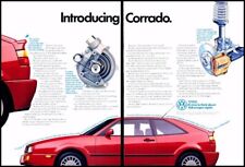1990 VW Volkswagen Corrado 2-page Original Advertisement Print Art Car Ad D171 picture