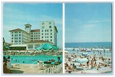 c1960 The Flanders Ocean City Multiview Beach Pool Sunshade New Jersey Postcard picture