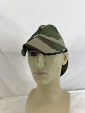 Vintage French Army Military CCE Woodland Camouflage Field Cap,Swallowtail 57cm picture
