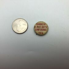 1913 Brooklyn NY Older Boys Conference Badge Button Pinback Vintage Antique F5  picture