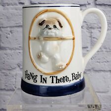 Vintage English Bulldog Puppy Hang In There Baby Mug Phil Papal Inc Japan Coffee picture