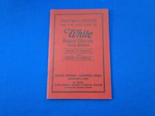 White Rotary Sewing Machine #41 and #43 Instruction Manual picture