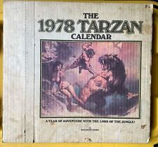 1978 Tarzan Calendar Boris Vallejo Art 27250 MIB Sealed In Original Mailer Box picture
