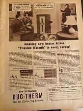Duo Therm Heaters, Full Page Vintage Print Ad, a picture