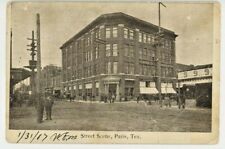 1907, Paris National Bank, Burton Dry Goods, Paris, Texas downtown, vintage picture