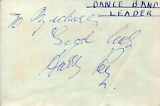Harry Roy Big Band British Dance Leader My Girl's Pussy Rare Signed Autograph picture