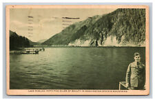 Soldier At Lake Chelan, Mountains Of Washington WA Postcard picture