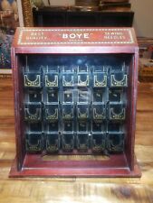 Vintage Early 1900s Boye Sewing Needles Cabinet Store Display Case  picture