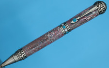 Ballpoint Twist Pen Southwest Antique Brass and Turquoise Stone Sleep Paralysis picture