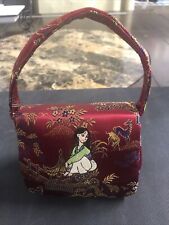 Mulan Kids 4.5” Purse Disney Store Embroidered Official Preowned picture