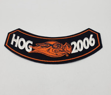 2006 HOG Harley Davidson Owners Group Patch Badge Jacket Wings Rocker Black picture