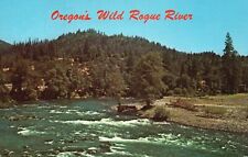 Postcard OR near Trail Fishing Stream Rogue River Chrome Vintage PC H3394 picture