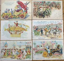 Carnaval de Nice 1903 French Set of Eighteen Postcards, Color Litho, Carnival picture