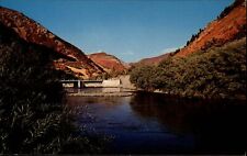 Provo Canyon Utah Highway 189 bridge ~ 1950-60s vintage postcard picture