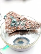 Stunning Rosasite Covered with Selenite on Calcite Matrix ~   picture