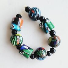 Millefiori beads, large trade beads, face beads, vintage trade beads, 7 (V1016) picture