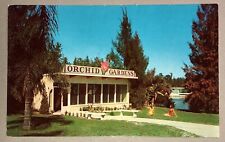 Postcard Weeki Wachee Spring Florida Orchid Garden Entrance c1950s picture