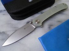 Sencut Scepter Ball Bearing Pivot Pocket Knife Jade G10 9Cr18MoV SA03C Stonewash picture