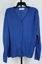 Womens Delta AirlinesBlue Long Sleeve Cardigan Sweater Size X-Large picture