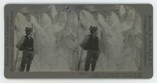 c1900's Stereoview Among the Jagged Ice Peaks of the Illecillewaet Glacier BC CA picture